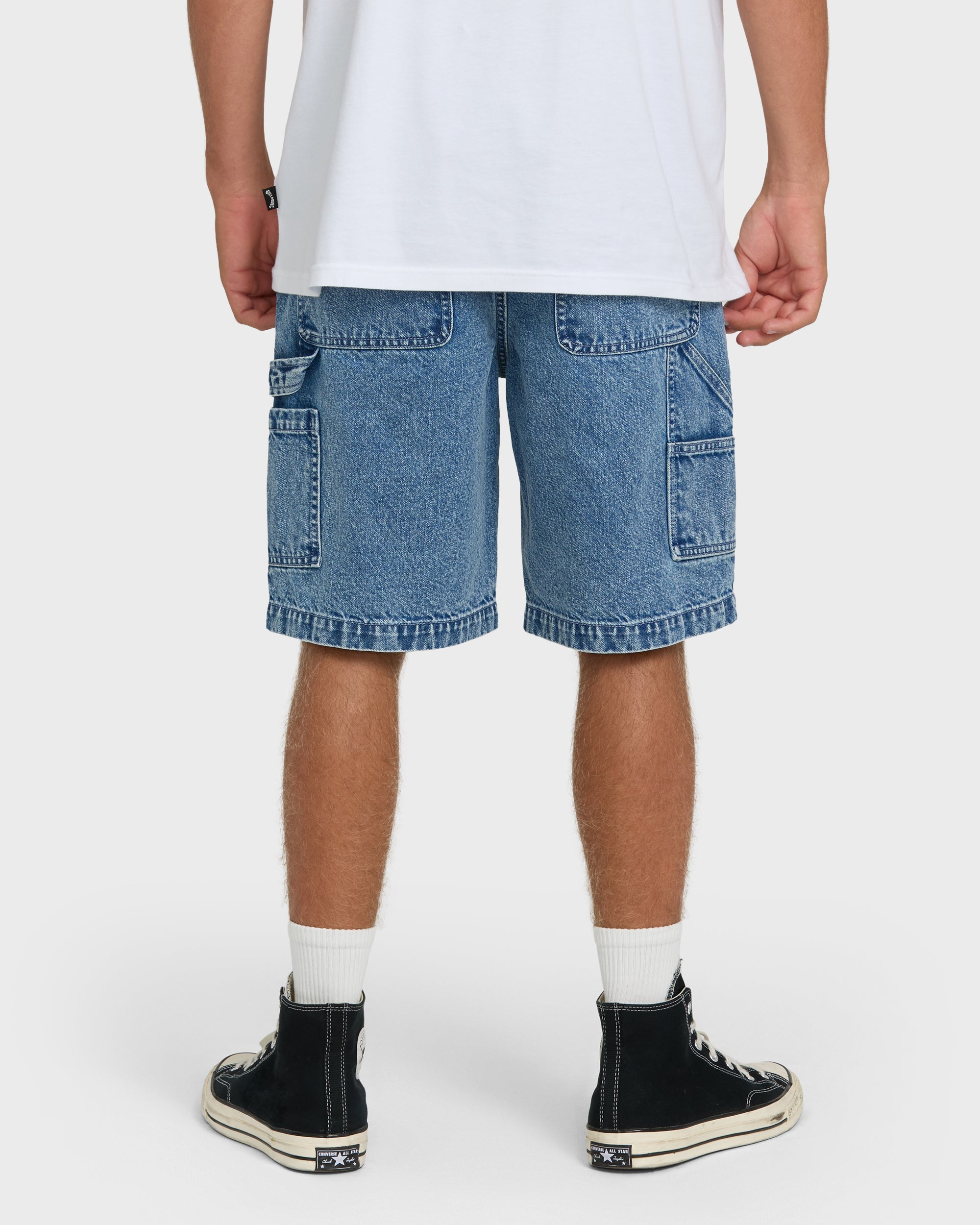 Bad Dog 22" Denim Shorts - Faded Denim