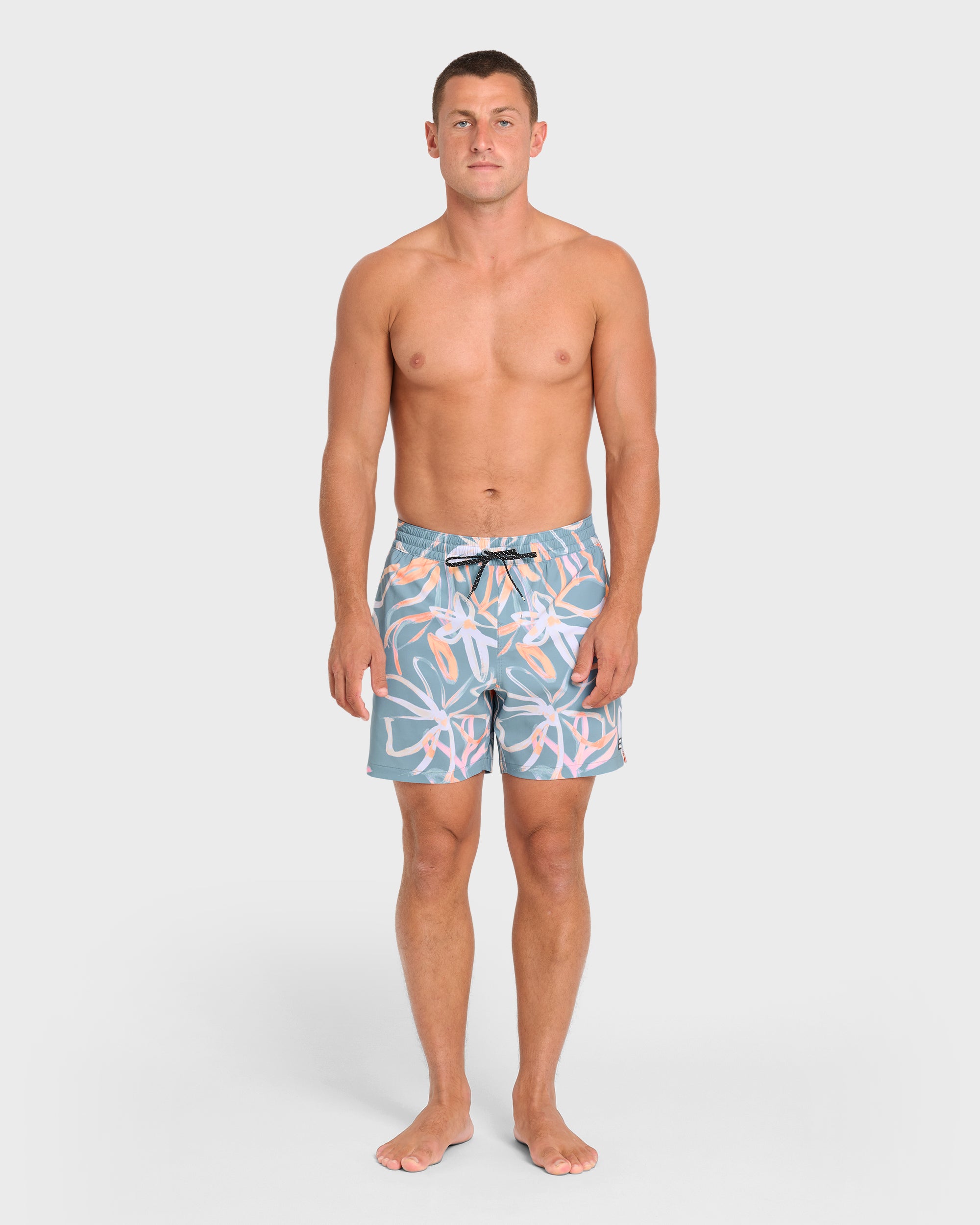 Good Times Layback 16" Swim Trunks - Pale Mauve