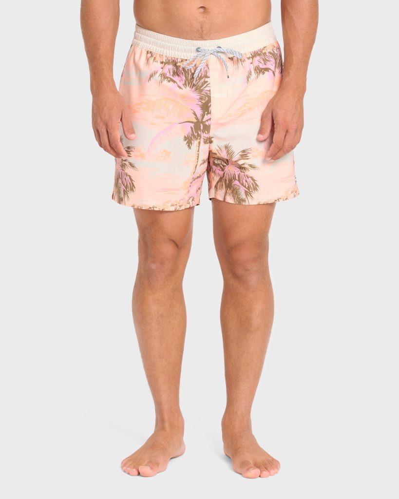 Good Times Layback 16" Swim Trunks - Pale Peach