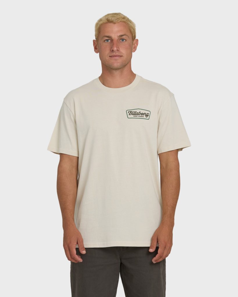 Off Duty Premium Short Sleeve Knit T-Shirt - Oatmeal