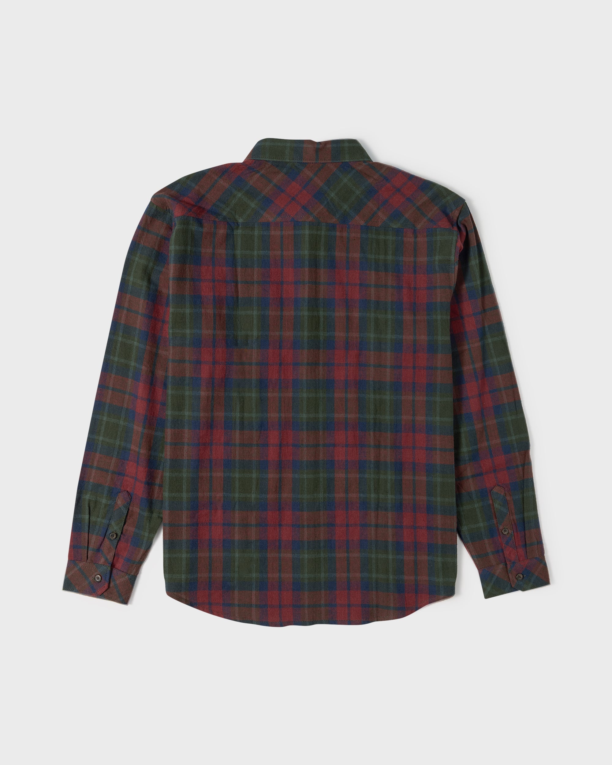 Coastline Long Sleeve Flannel Shirt - Tortoise Shell