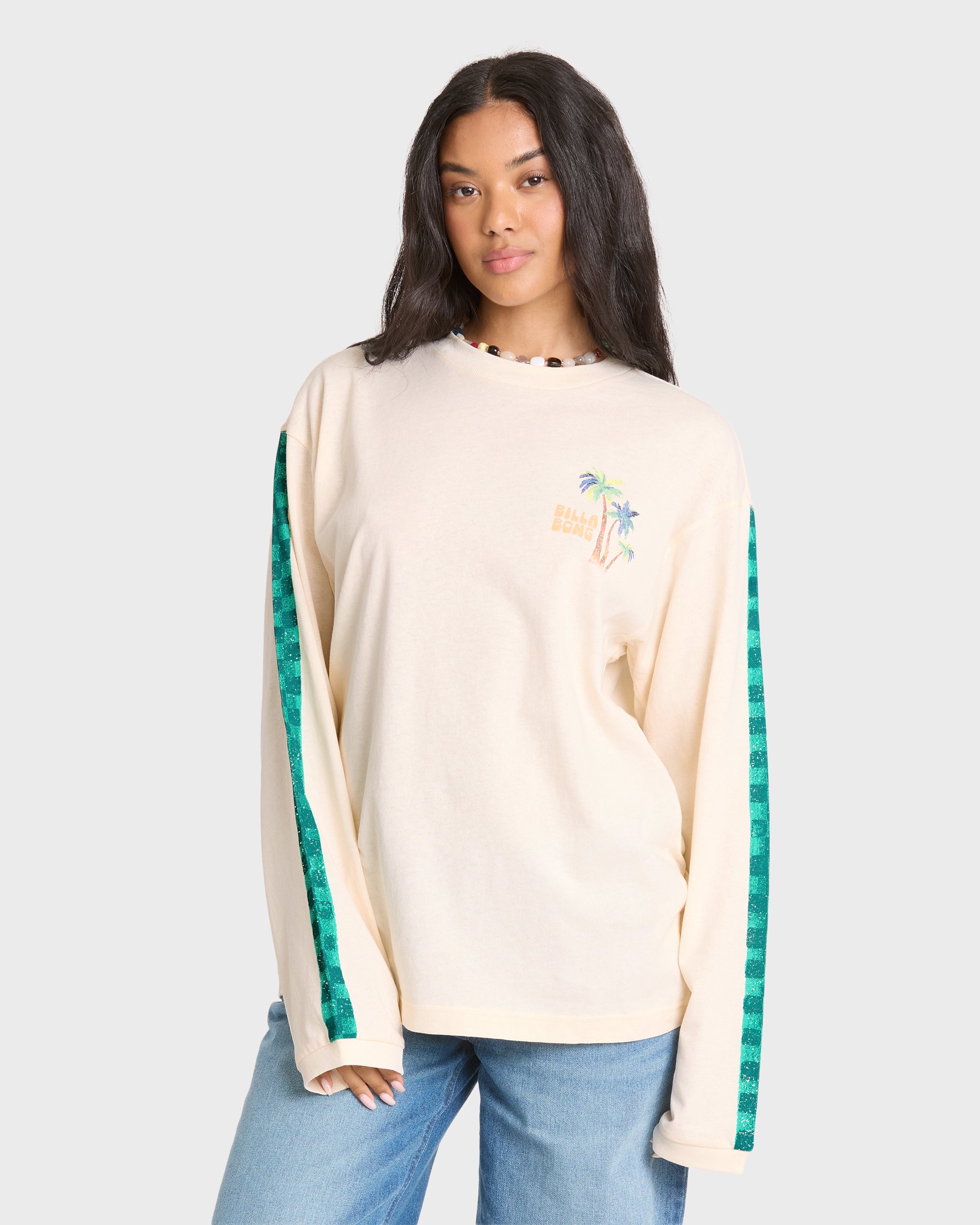 On Vacay Long Sleeve Cotton T-Shirt