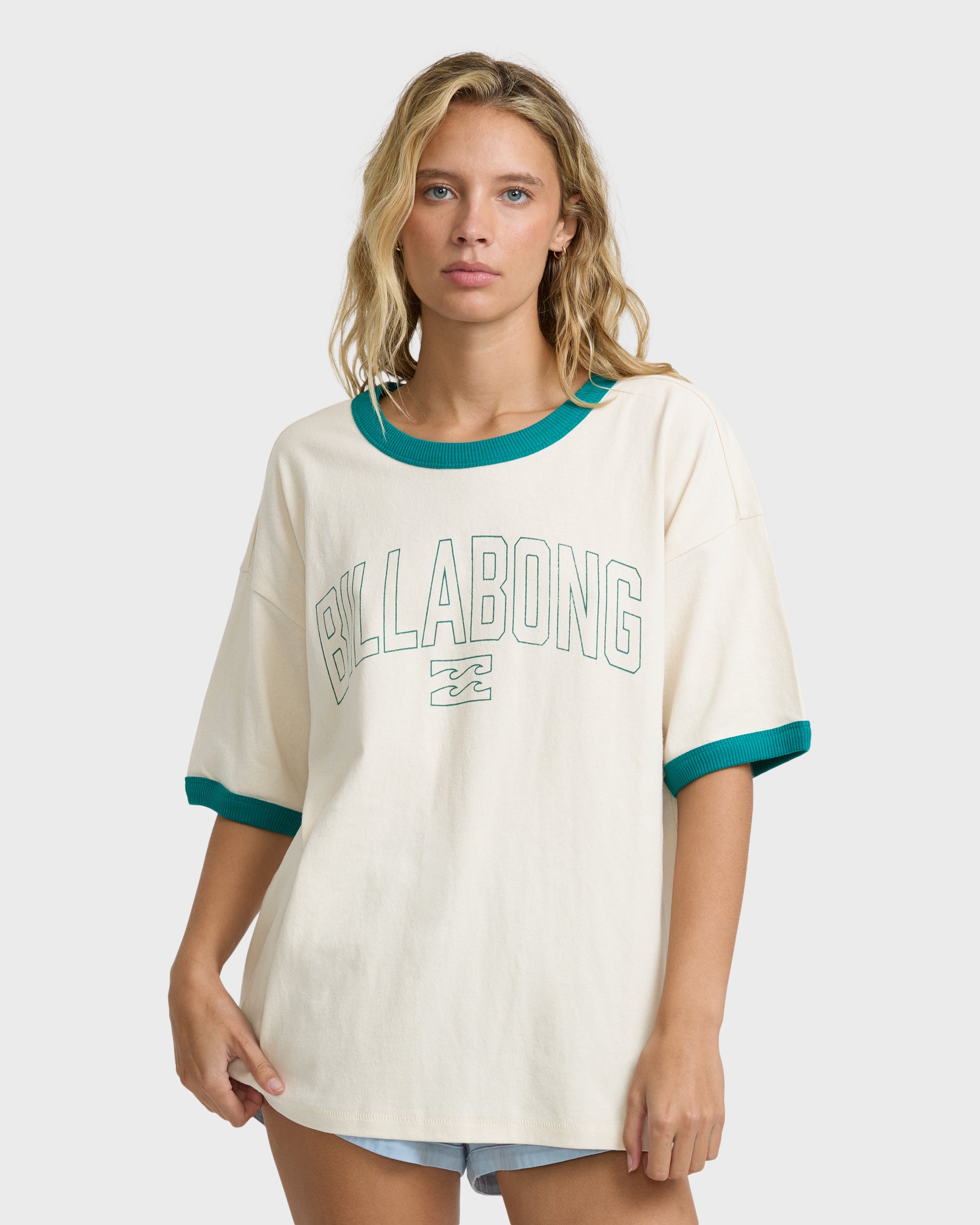 Go West Ringer Short Sleeve Knit T-Shirt