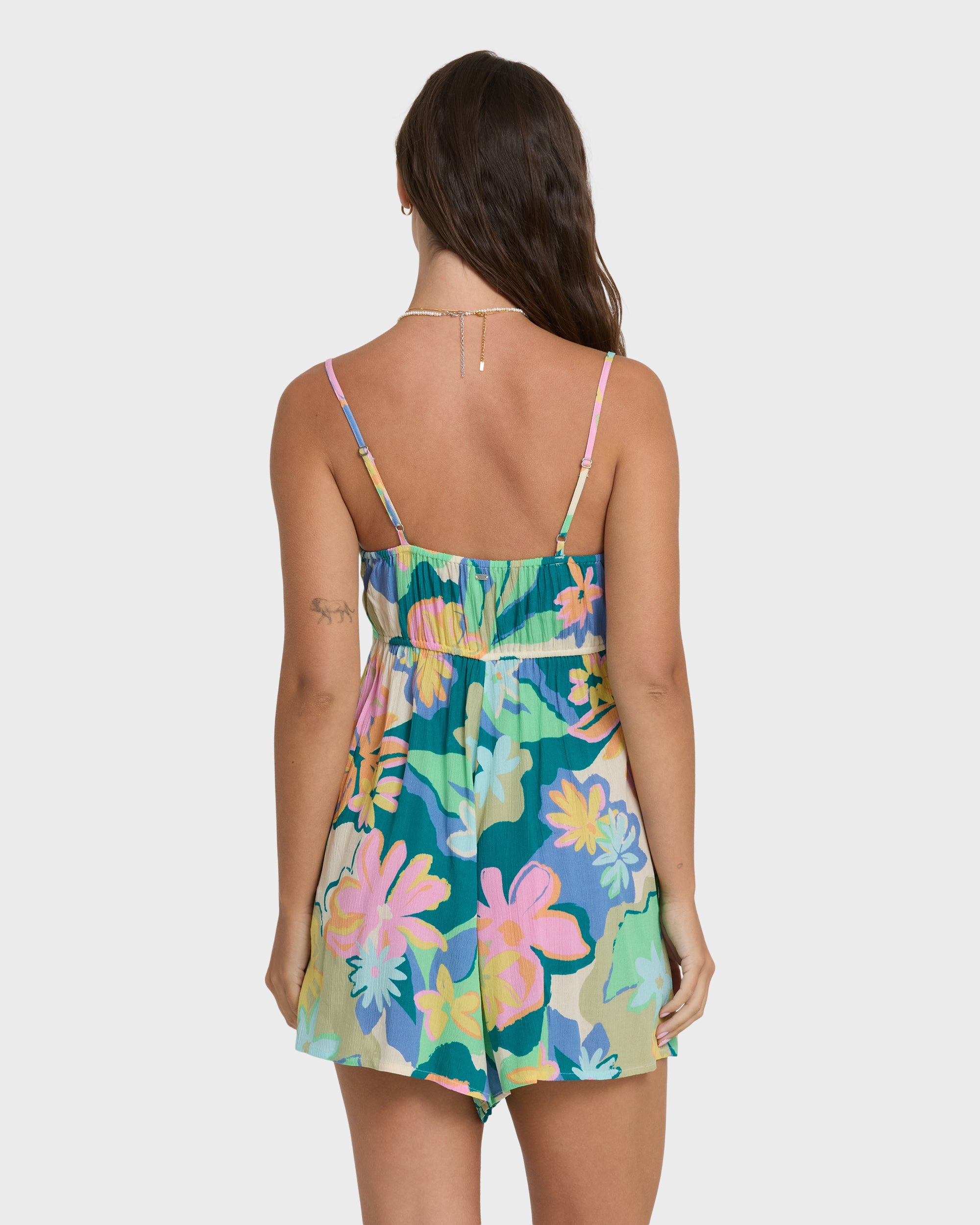 In A Twist Romper - Blue Multi