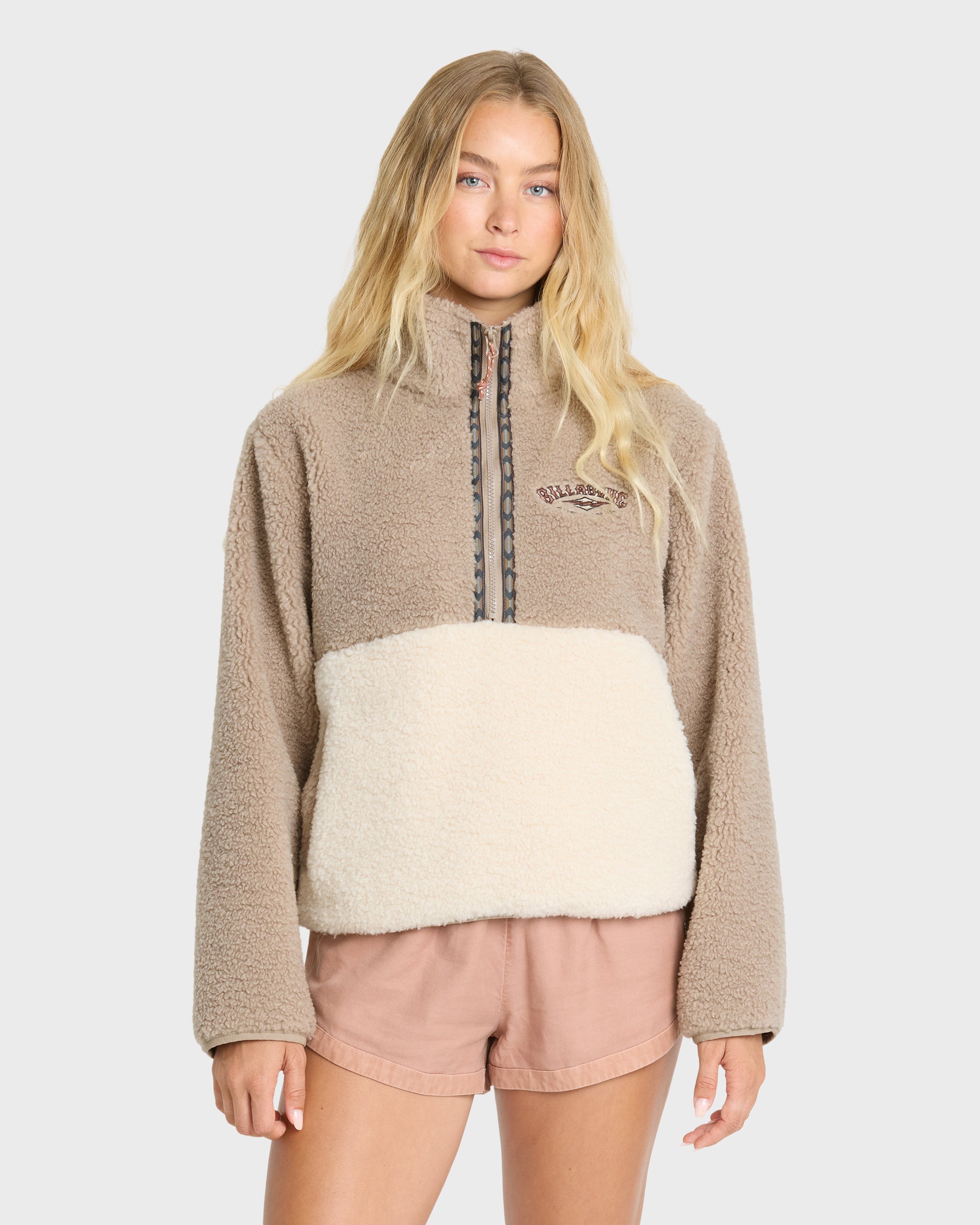Horizon Sherpa Mock Neck Half Zip Sweatshirt