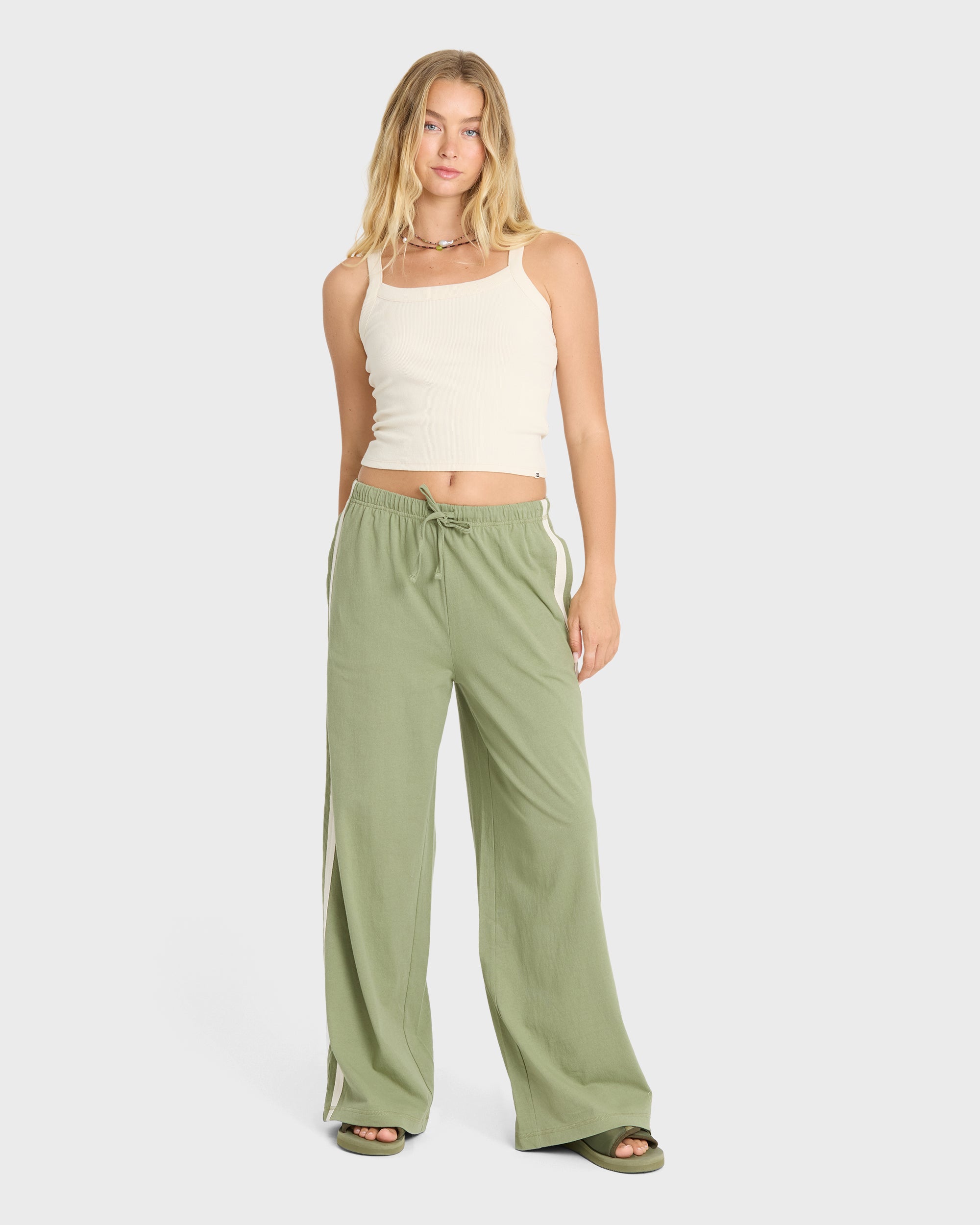 Wave Stamp Knit Pants