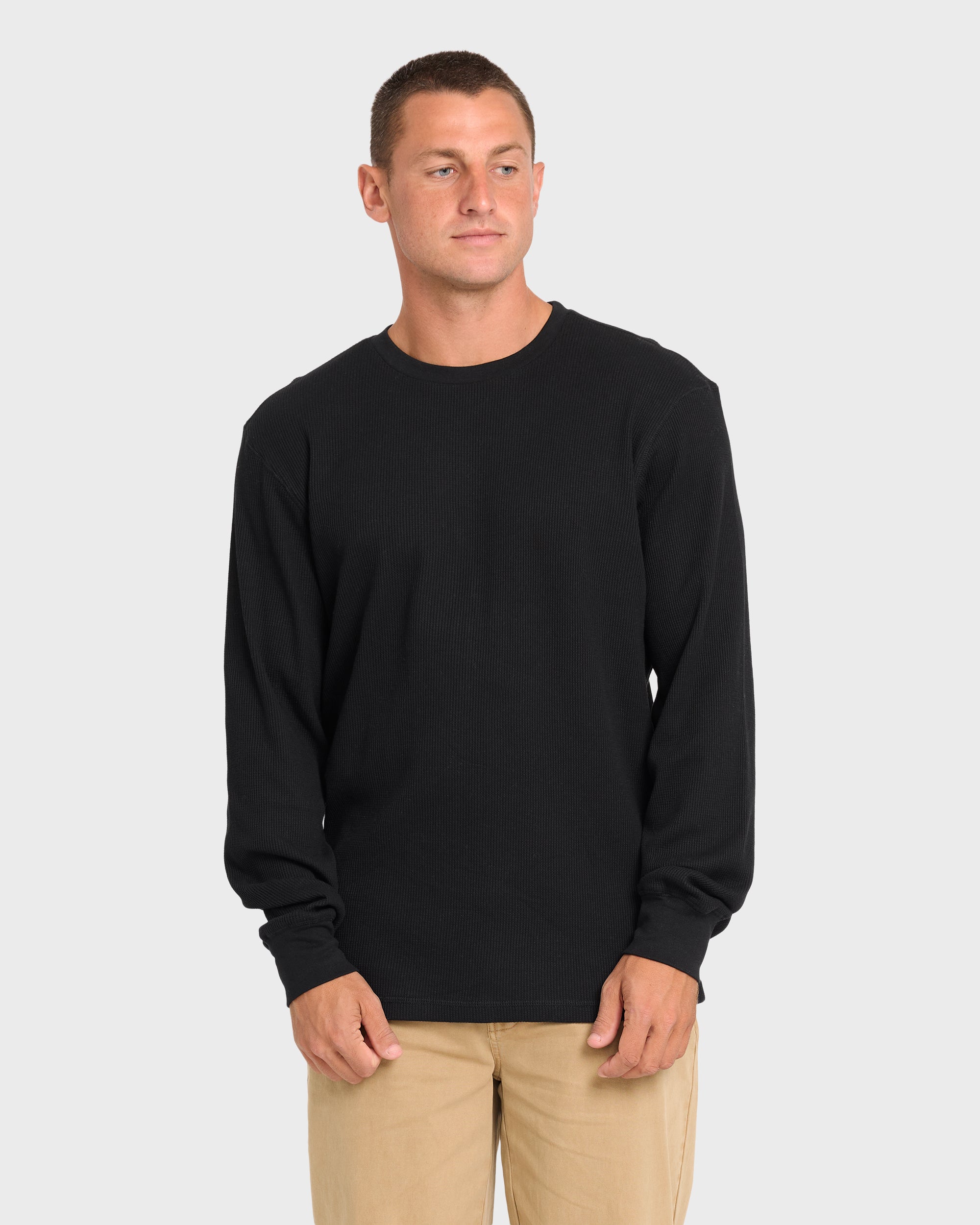 Essential Thermal Long Sleeve Knit T-Shirt