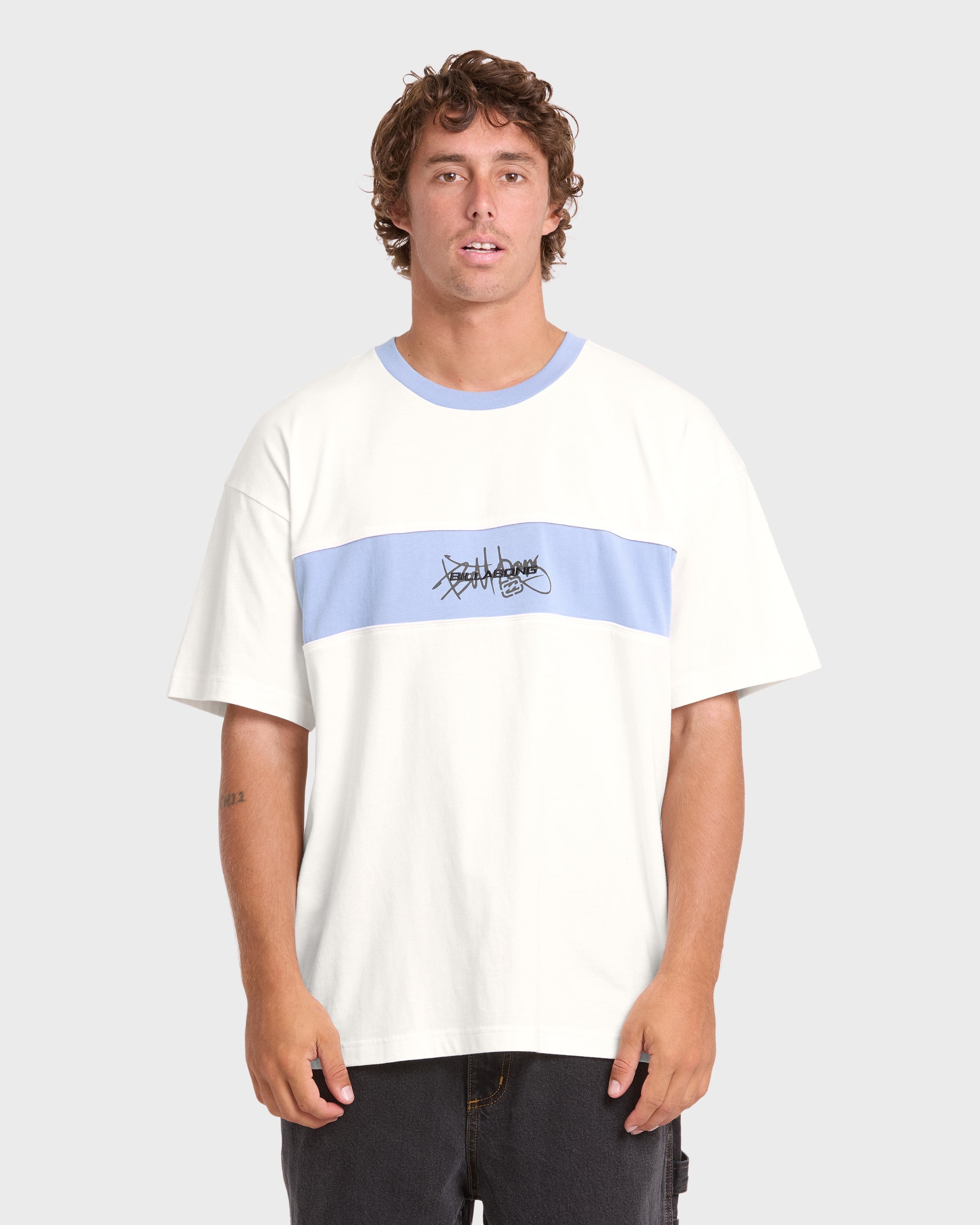 Bad Dog Shrapnel Ringer Short Sleeve Jersey T-Shirt