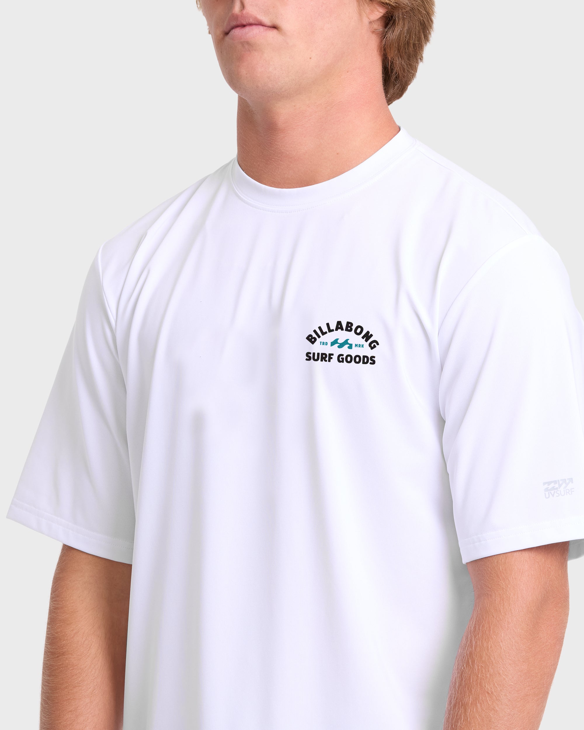 Rift UPF 50 Short Sleeve Surf Tee - White