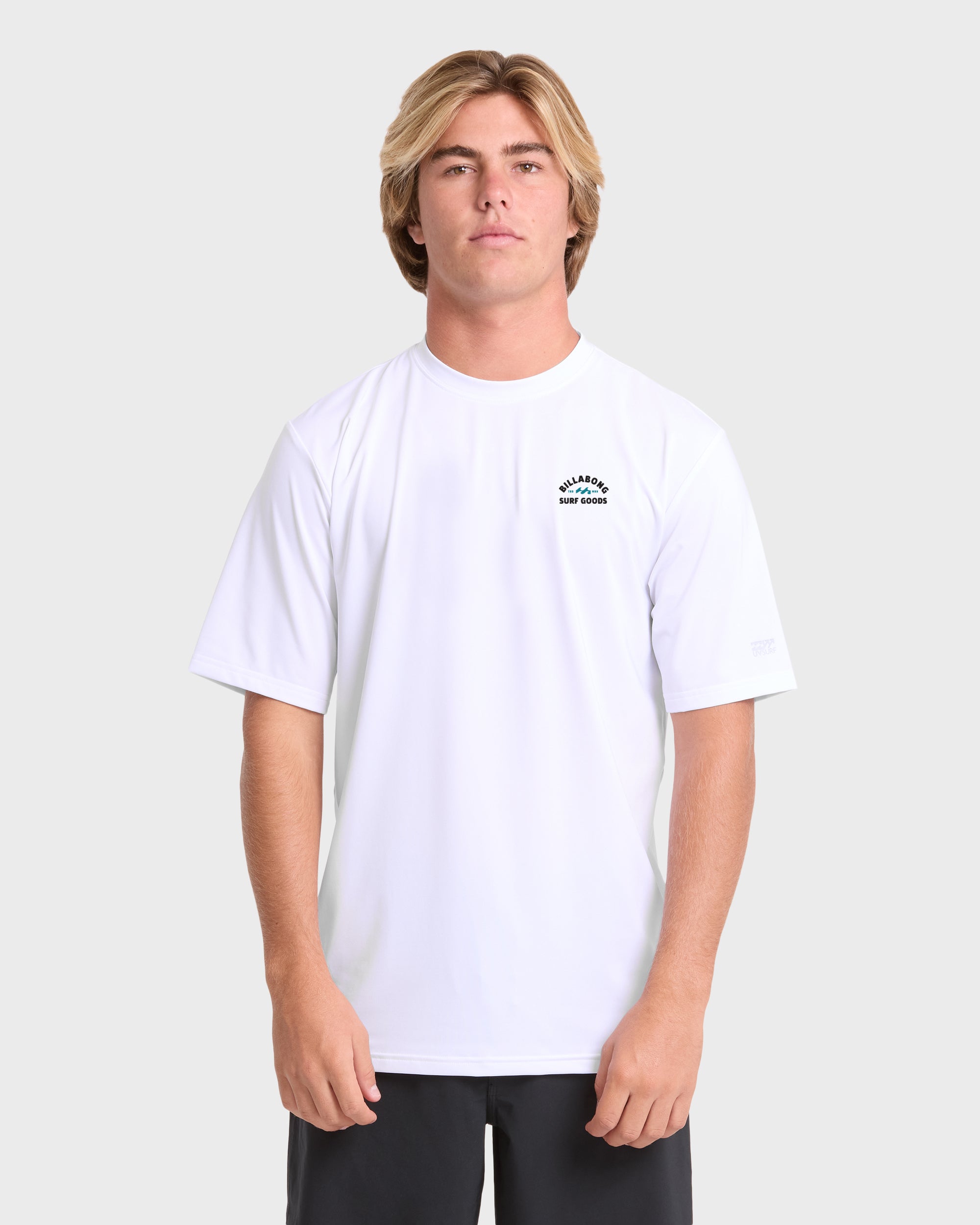 Rift UPF 50 Short Sleeve Surf Tee - White