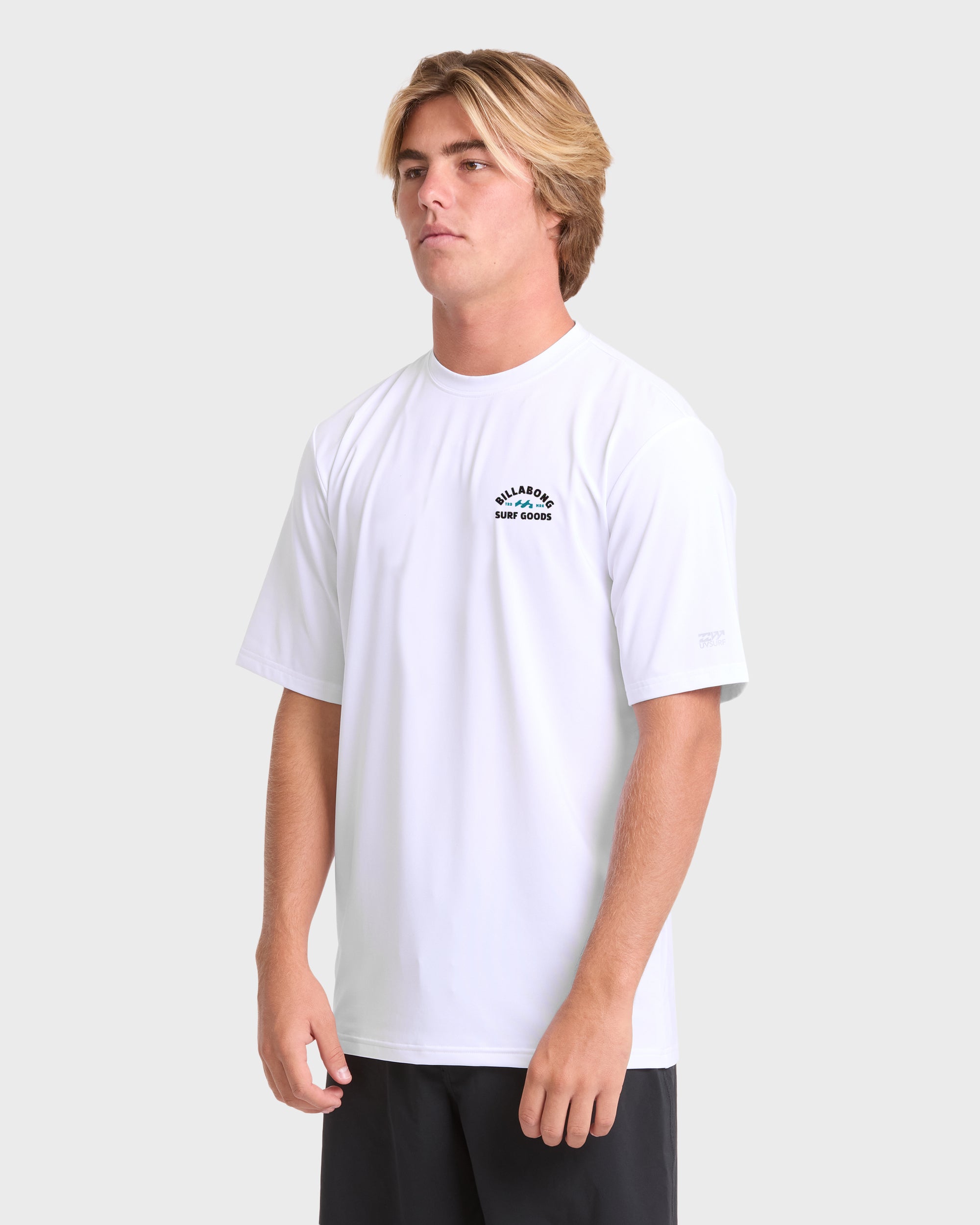Rift UPF 50 Short Sleeve Surf Tee - White
