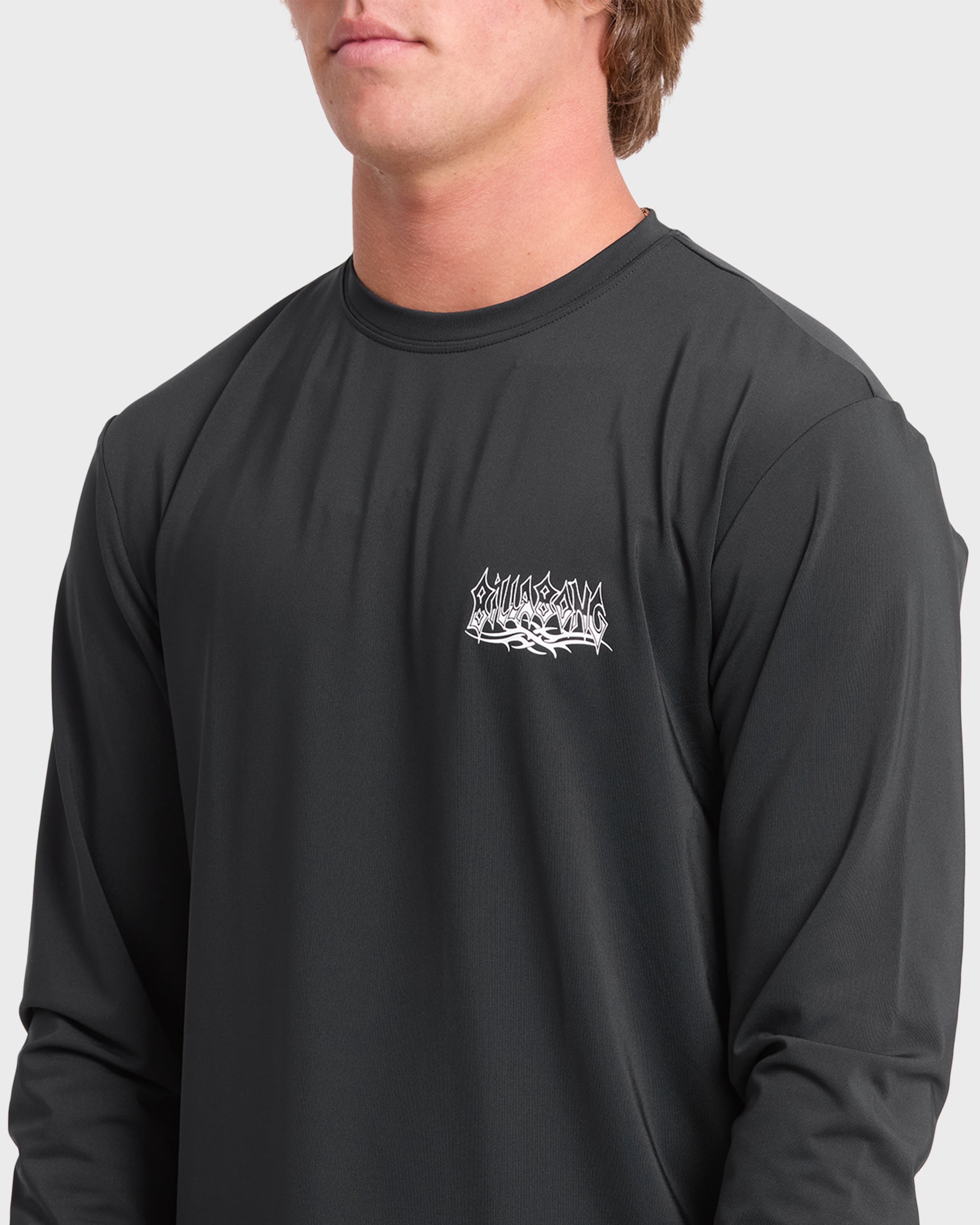 Primo Pack Loose Fit UPF 50 Long Sleeve Surf Tee - Black