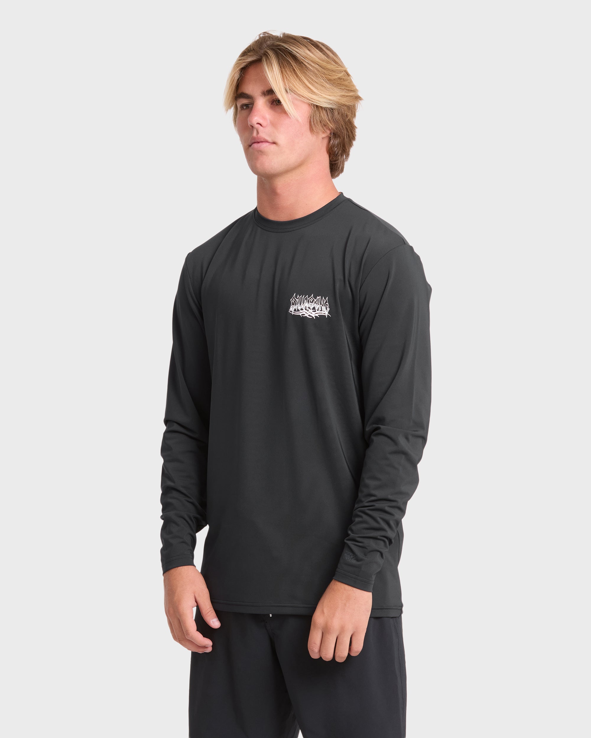 Primo Pack Loose Fit UPF 50 Long Sleeve Surf Tee - Black