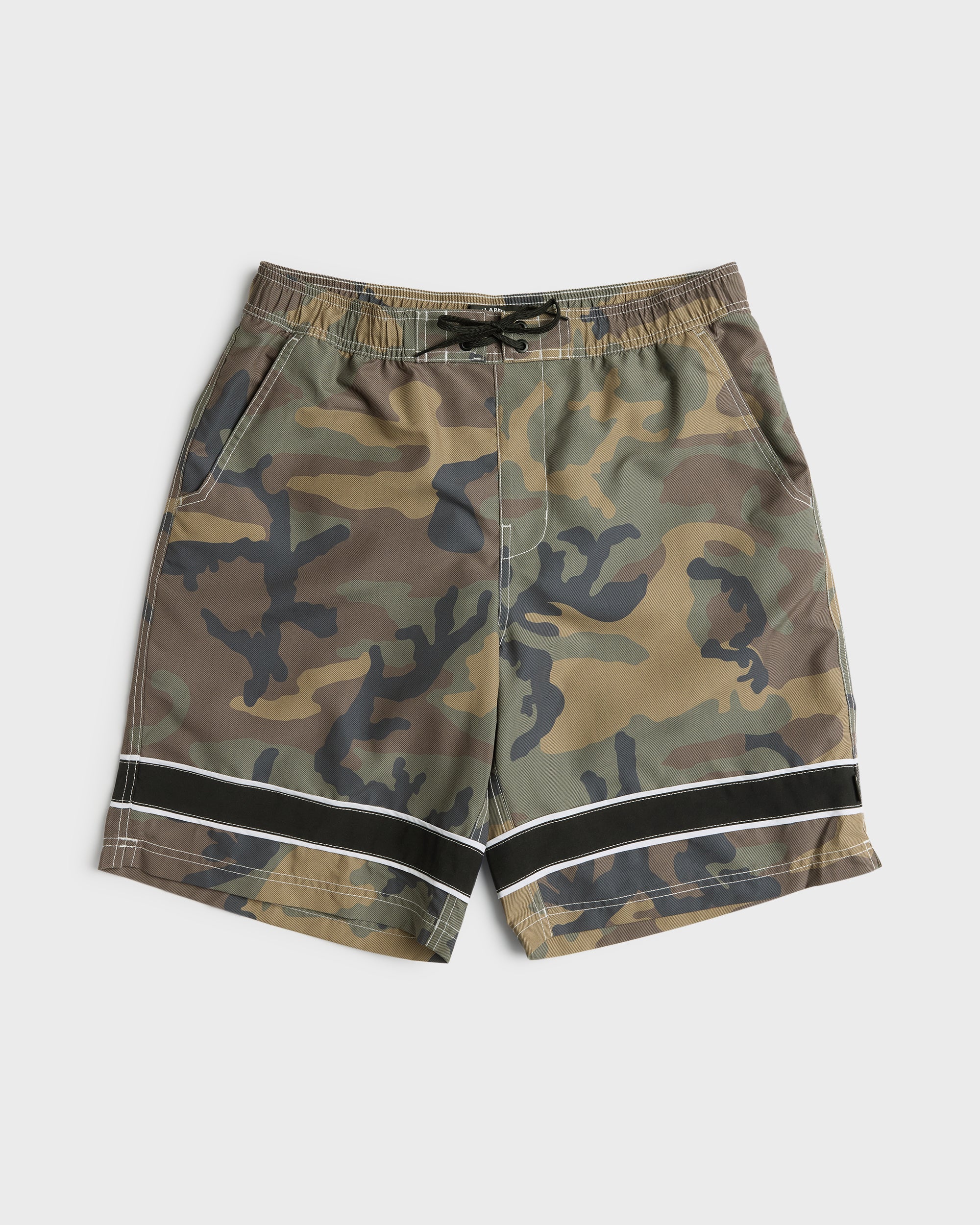Throw On 2.0 Layback 21" Swim Trunks - Olive Camouflage