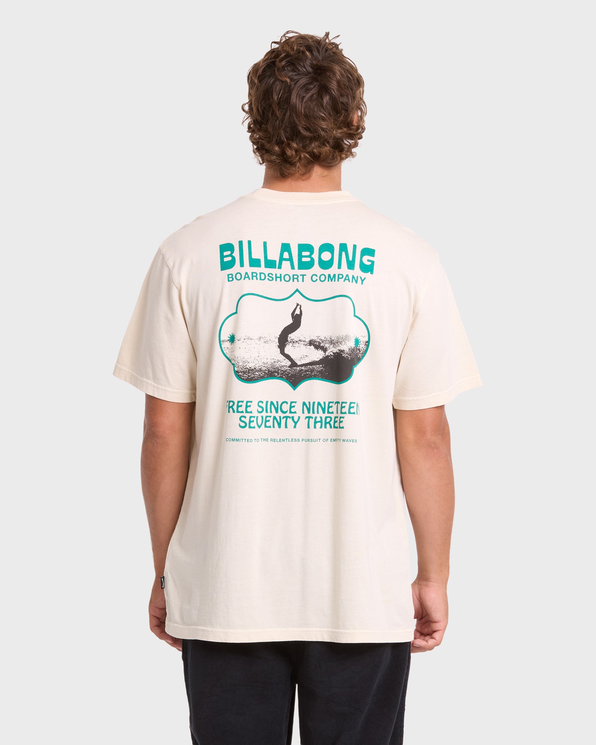 Glance Wave Washed Premium Short Sleeve Knit T-Shirt