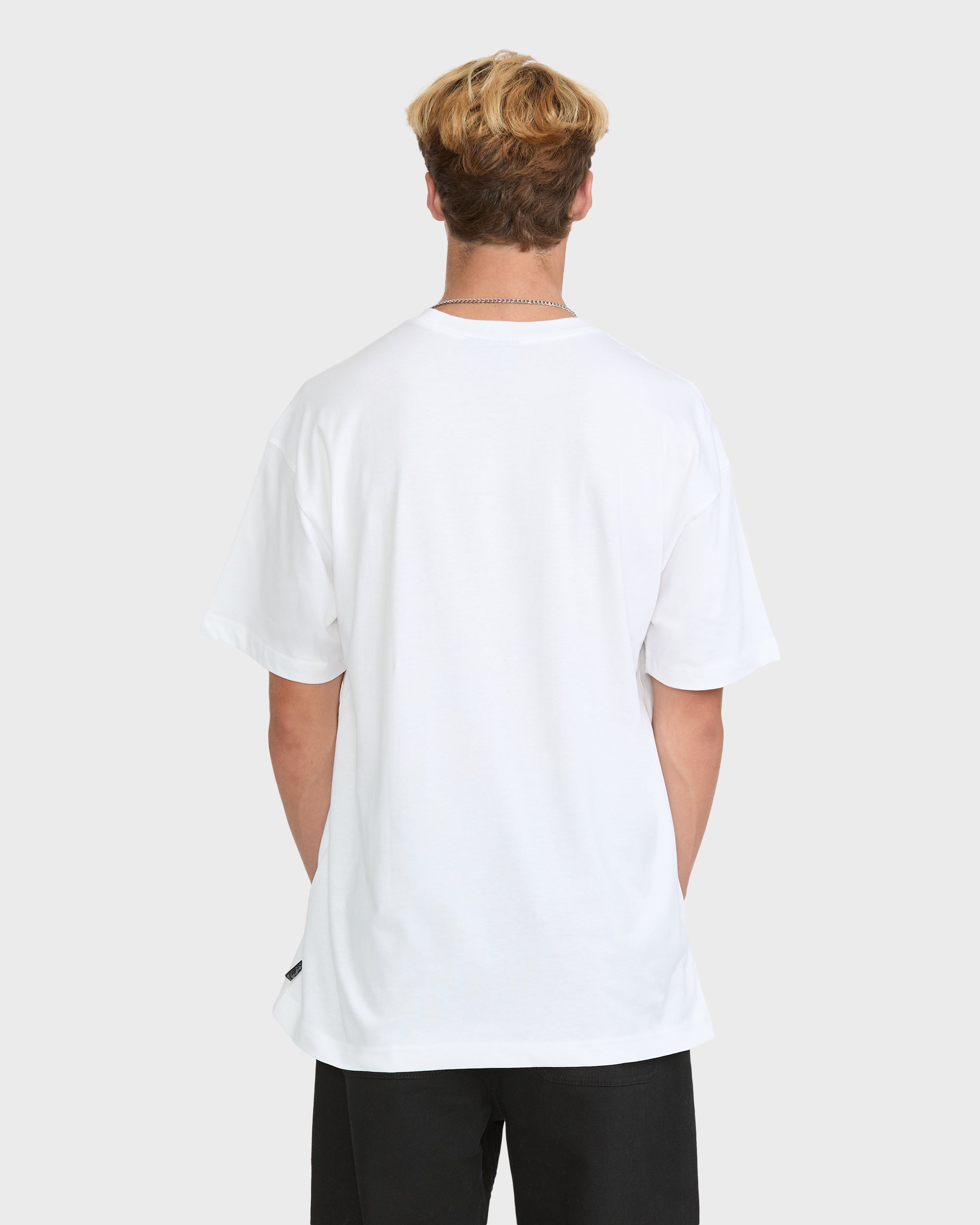 Spec Blast Short Sleeve Cotton T-Shirt - White