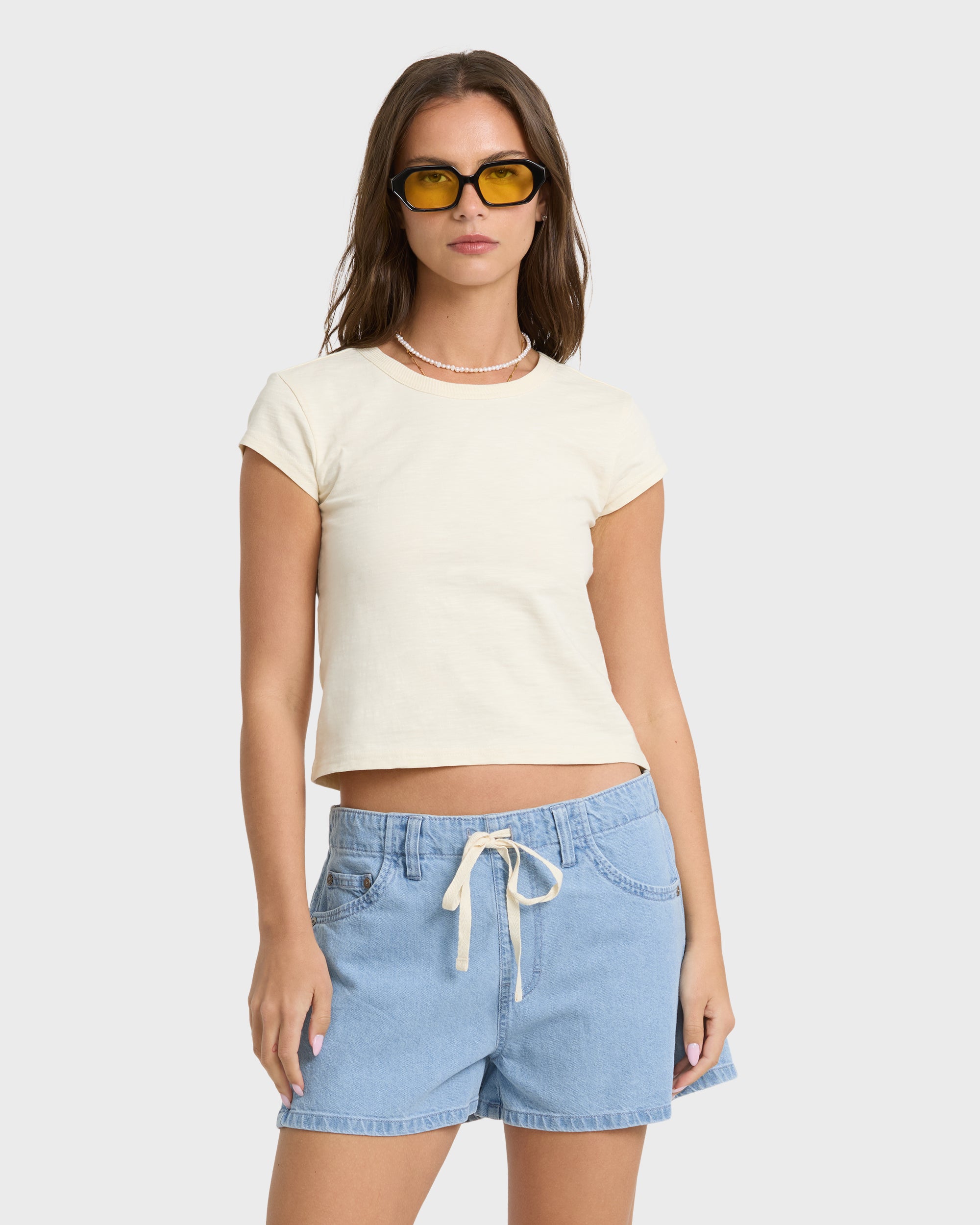 Jade Saltwashed Denim Shorts