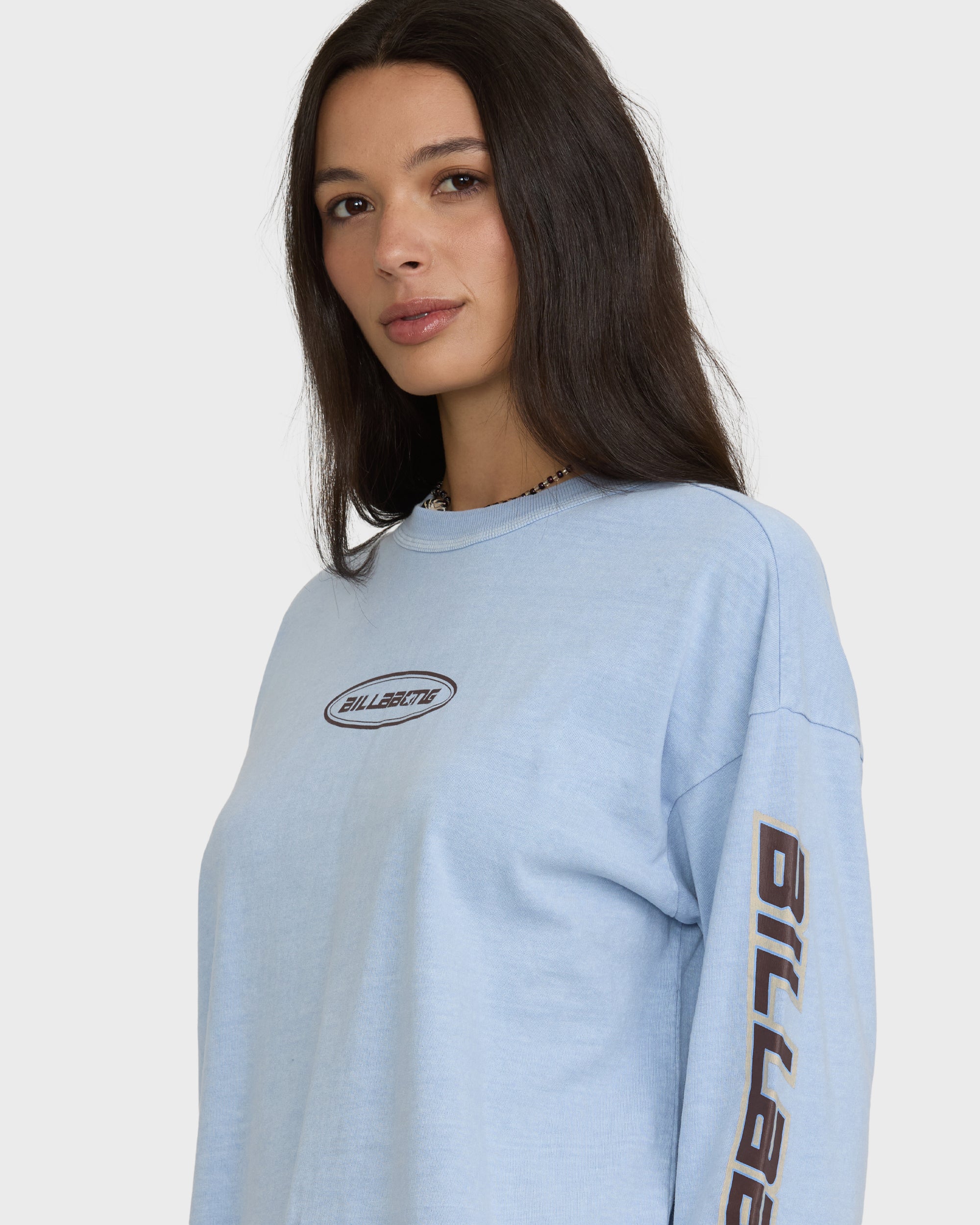 Wave Glow Long Sleeve Jersey T-Shirt - Cornflower