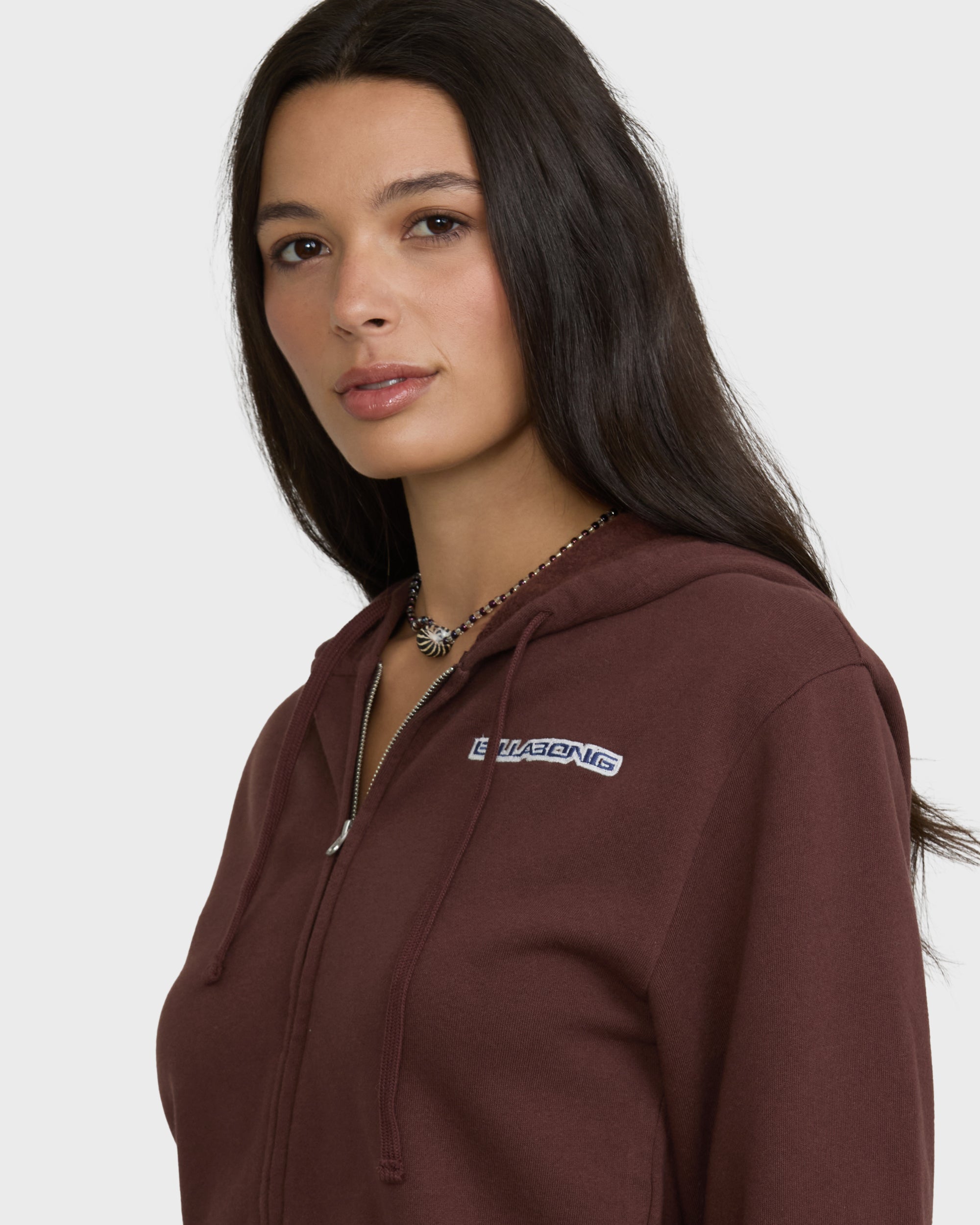 Star Crossed Zip-Up Hoodie - Teak