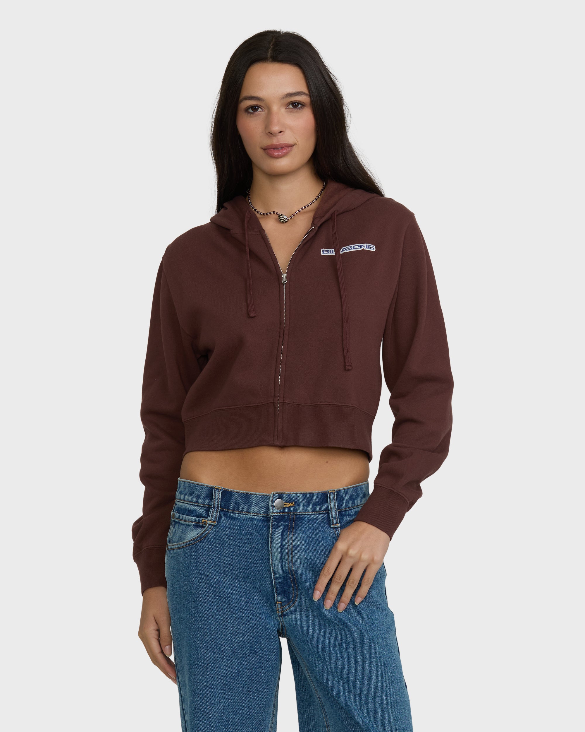 Star Crossed Zip-Up Hoodie - Teak