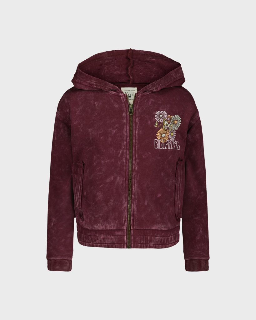 Girls Wildflower Zip Sweatshirt
