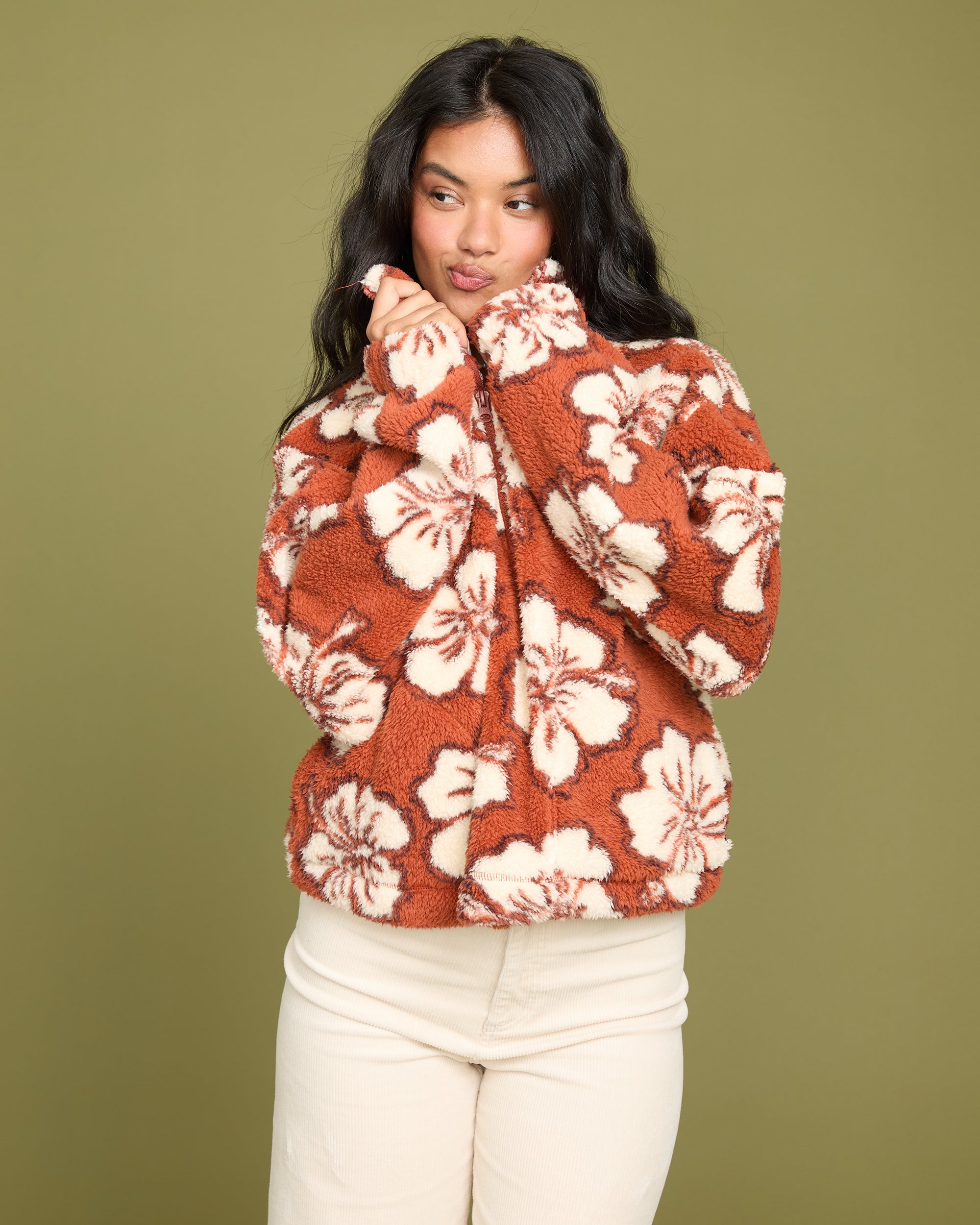 All The Time Sherpa Half Zip Sweatshirt