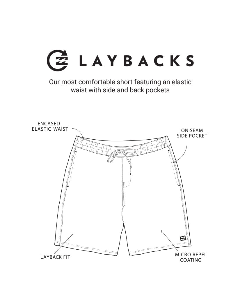 All Day Laybacks 16" Trunks - Black