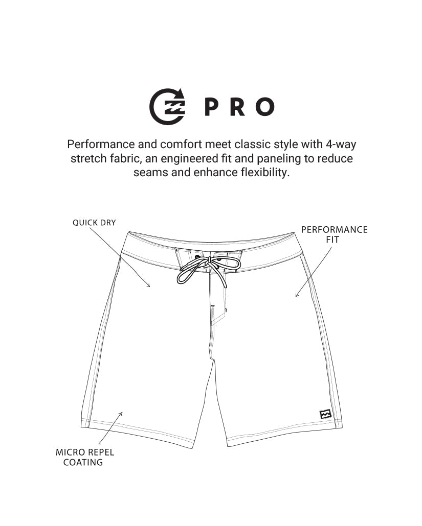 Bracket Pro 21" Boardshorts - Black